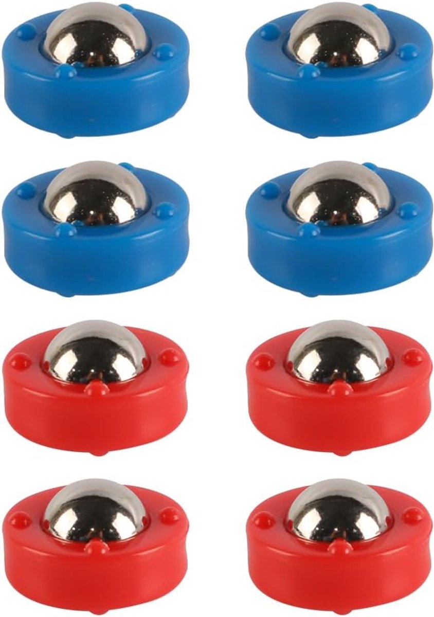 SnelShoppen - Shuffleboard Pucks Rollers Set Vervangende Rollers voor Desktop Speelgoed, Duurzaam en Glad, 8 Stuks voor Gezellige Avonden en Competiti