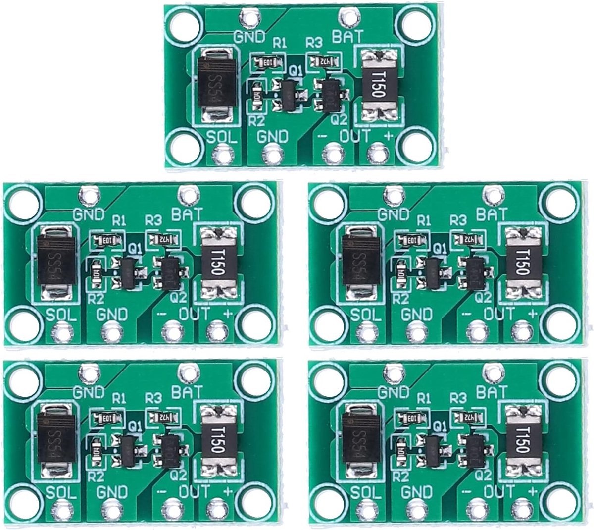 SnelShoppen - S665 Zonne-energie Oplaadcontroller Kaart Lithium Accu Oplaadmodule Solar Circuit Board voor Tuin- en Wandverlichting