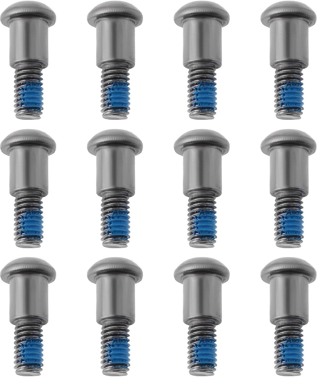 SnelShoppen - 12 Stuks Zilveren Hex Hoofd Incisie Kingpin As Schroeven M3 x 4x10mm Geschikt voor Modelbouw Auto's en Off-Road Voertuigen