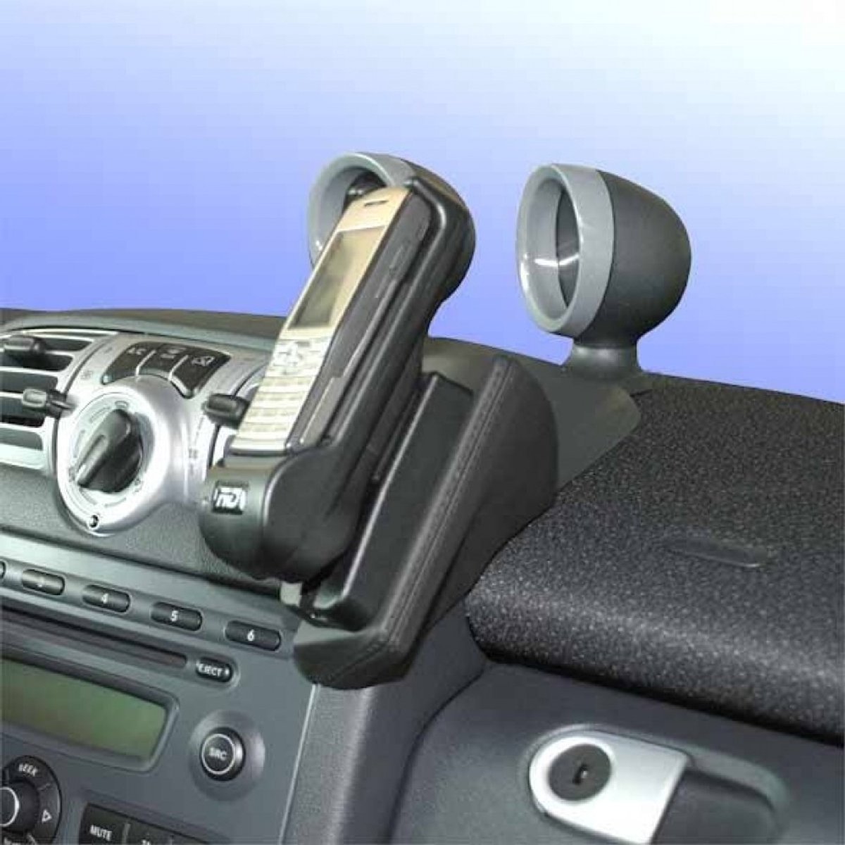 Houder - Smart ForTwo 2008-2014 Kleur: Zwart