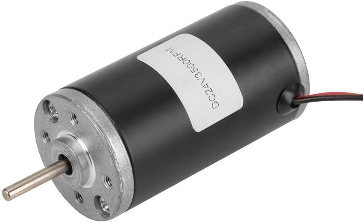 SnelShoppen - DC Motor Permanent Magnet 31ZY, 6V/12V/24V, 3500-8000RPM, CW/CCW, Duurzaam voor DIY Generator, Zelfbeschermend, Synchronous Motor