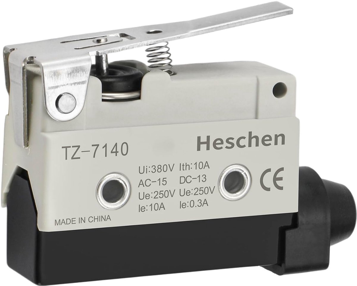 SnelShoppen - Horizontale Limietschakelaar TZ-7140 Momentary Korte Hefboom Actuator AC 380V 10A Enkelpolig IP54