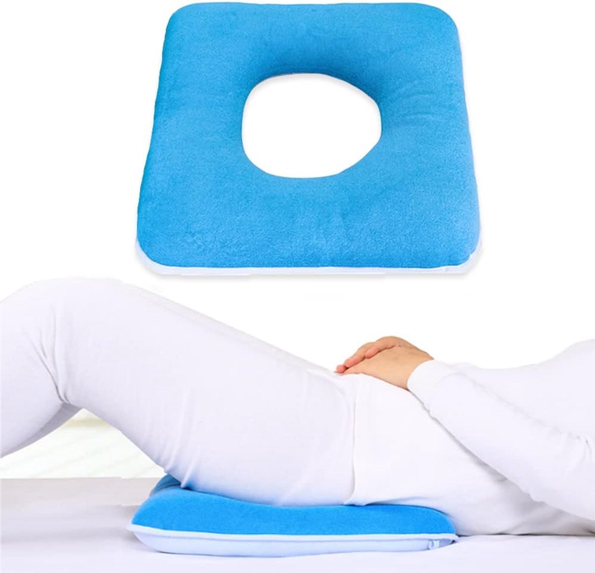 MESINURS Donut Butt Pillow, Anti-Deccubitu Pad, Bed Pillow, Pressure Nursing Pillow for Bedridden, Elderly, Disabled - ShopVlot