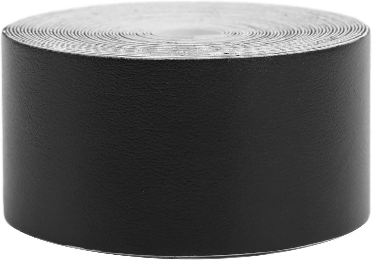 SnelShoppen - Tennis Racket Tape - Beschermt Racket Hoofden - 5 Meter Lengte - Zwart - Antivibratie Tape voor Sportuitrusting - Duurzaam en Gebruiksvr