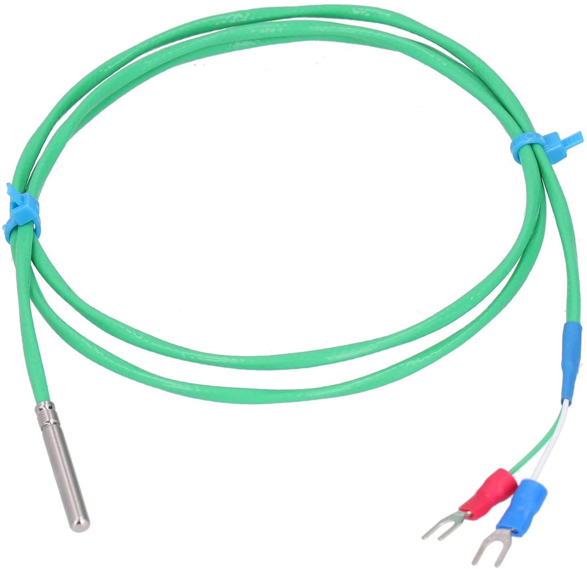 SnelShoppen - Silicone Thermokoppel K-Type Temperatuursensor Probe 2m - Super Zacht en Duurzaam - Rvs Meetstaaf voor Snelle Temperatuurmetingen in de