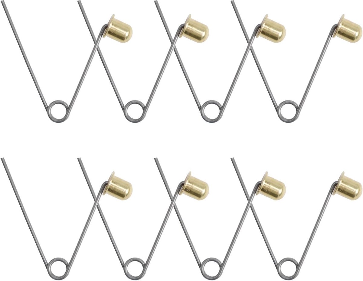 SnelShoppen - Tentstok Klemmen, 8 Stuks Kajak Peddel Veerclips, Koolstofstaal Tentstok, Snaps voor Kamperen, Kajak, Peddel Tent, 8mm Knop