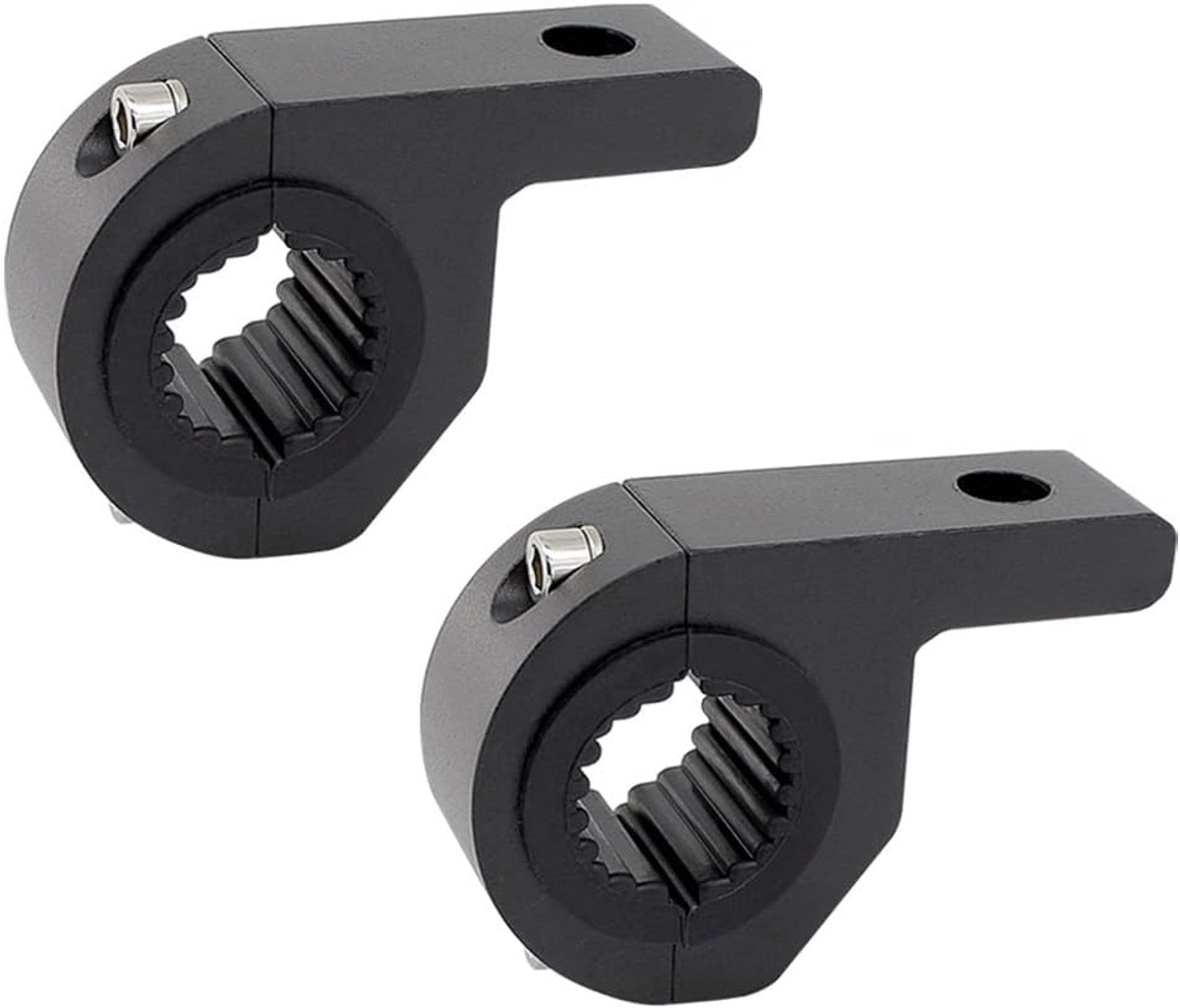 SnelShoppen - 2pcs 25-30mm Werklichten Houder Motorfiets Koplamp Klemhouder Universele Auto Buis Klem Licht Houder - Aluminium Legering - Voor Off-roa