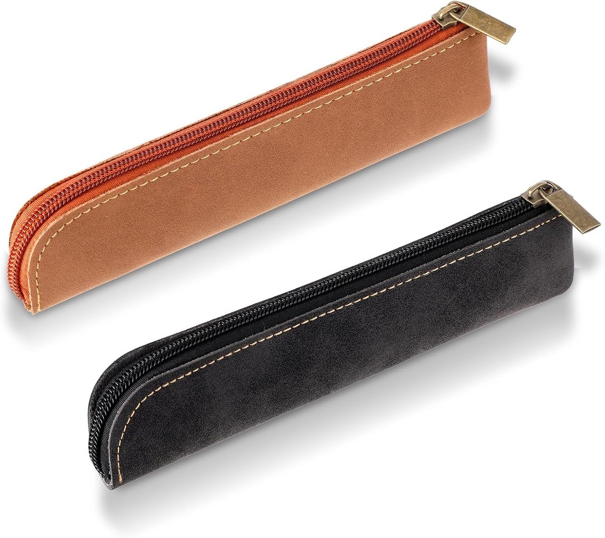 SnelShoppen - Luxe Zachte Leren Hoes voor Telefoon - Zwart en Bruin - Perfect voor Bescherming en Stijl - Geschikt voor Dagelijks Gebruik en Speciale