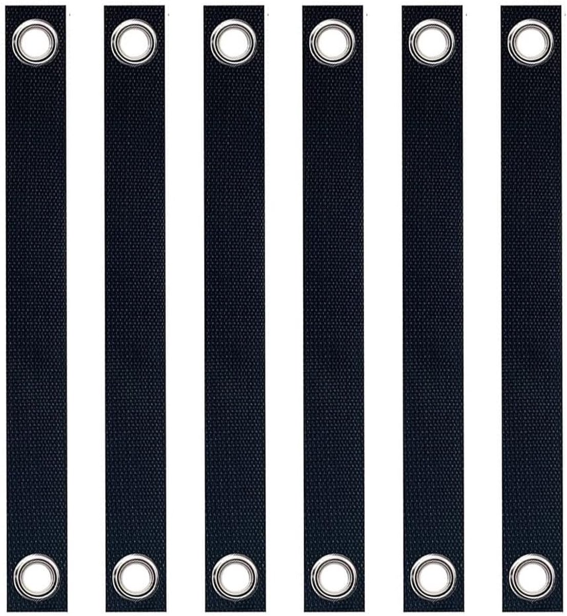 SnelShoppen - 6 Pack Boombanden met Grommets voor Staken 15,7 Inch voor Boom- en Plantenondersteuning, Nylon en Cupronikkel, Ideaal voor Tuin en Besch