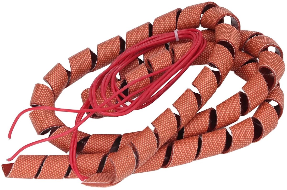 SnelShoppen - Spiral Verwarmingsband 70W Silicone 220V Voor Aansluitpijp Verwarmingsfolie Duurzaam en Praktisch voor Kunststof Slangen (12mm Buiten Di
