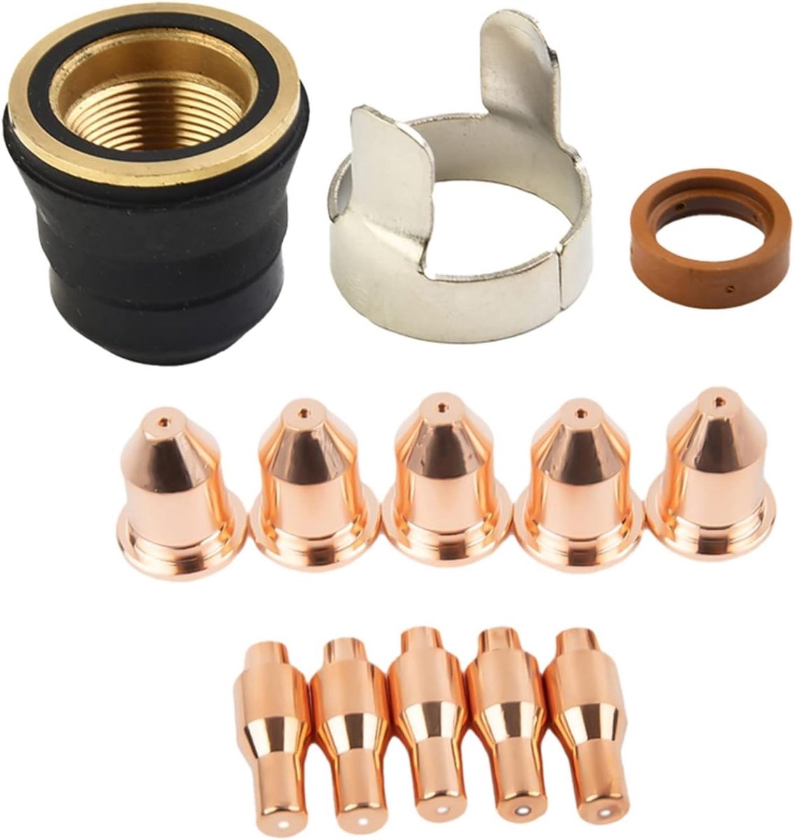 SnelShoppen - 13-delig Plasma Snijbranderset IPT-45 PT-45 0.9mm Hoge Precisie Duurzaam 5 Stuks Snijkoppen