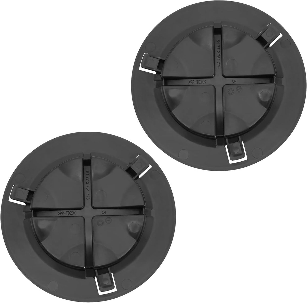 SnelShoppen - 2 Stuks Voorwiel Boog Koplamp Accessoire Vervanging 51772751776 2751776 Geschikt voor MINI R56 LCI/Clubman R55 LCI/Clubman R55 Voorwiel