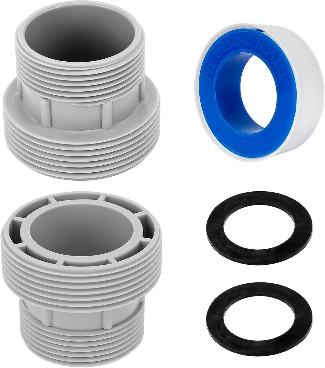SnelShoppen - Pool Slang Aanpassingsset 60 mm 47 mm Kunststof Voor Intex 4560 58254 Eenvoudig Te Installeren Verbeter Je Zwembad Apparatuur