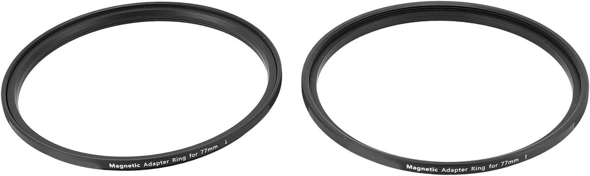 SnelShoppen - Magnetische Filterring Adapter 77mm Aluminium Camera Lens Filter Ring Converter voor Snelle Filterwissels Fotografie