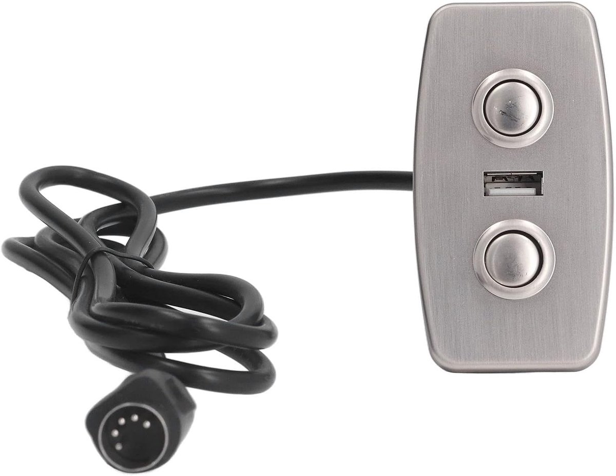 SnelShoppen - Handige Relaxstoel Schakelaar met USB Aansluiting voor Elektrische Bankcontroller in Slaapkamer en Woonkamer, Eenvoudige Installatie, Id