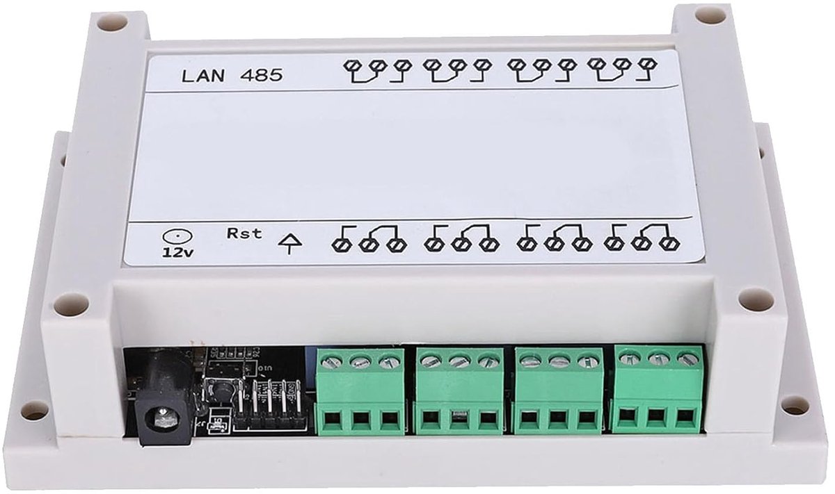 SnelShoppen - 8-kanaals Relaisschakelmodule, Ethernet IP RJ45 Afstandsbediening, Webserver, Krachtige Bediening voor Domotica en Industrieel Gebruik -