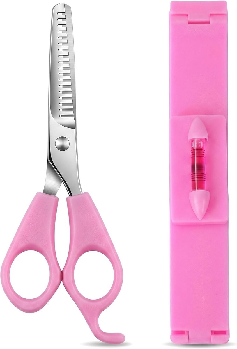 SnelShoppen - 2Pcs Professionele Haar Knipkam & Gespleten Punt Trimmer voor Thuis Styling - Nauwkeurige Gereedschappen voor Laagjes, Pony's & Gesplete