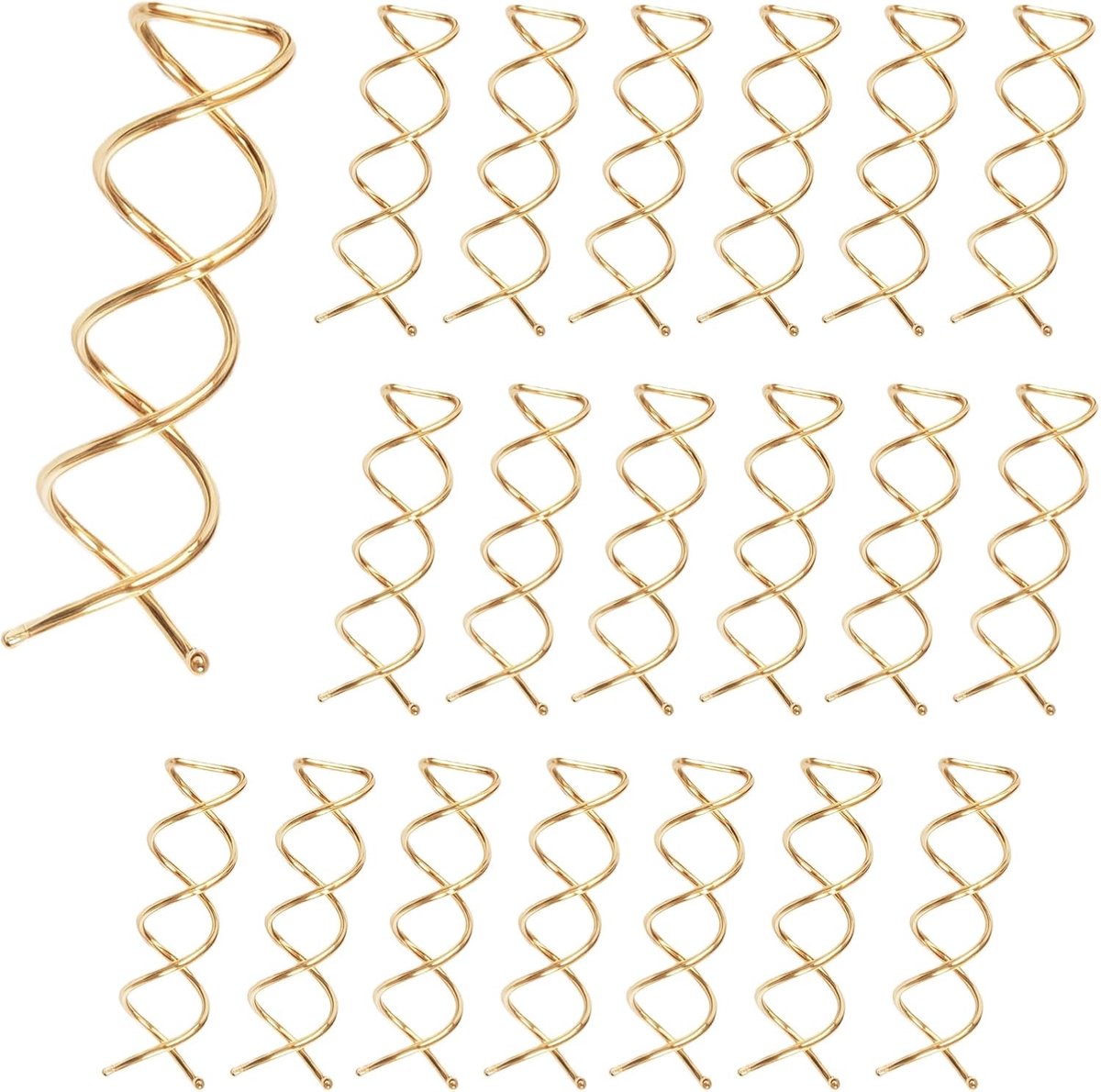 SnelShoppen - 20 Stuks Spiral Haarspelden Haarclips Bobby Pins Spirale Haaraccessoires voor Vrouwen Meisjes DIY Haistyling Accessoires