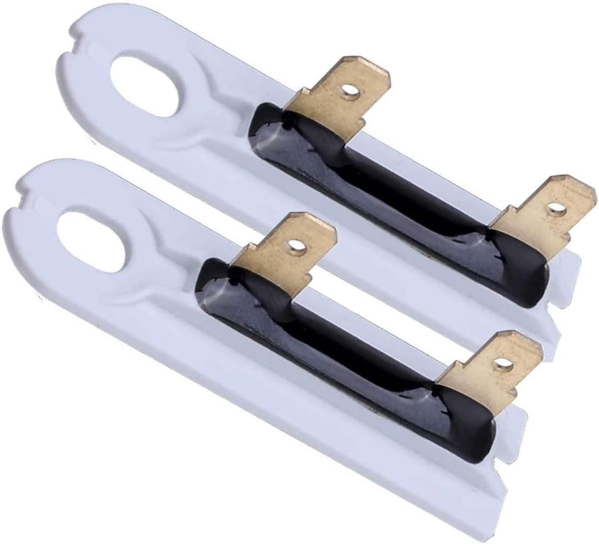 SnelShoppen - 2 Stuks Thermische Veilige Fuse voor Wasdroger - Compatibel met Diverse Modellen - Oplossing voor Geen Warmte, Lange Droogtijd, Voorzien