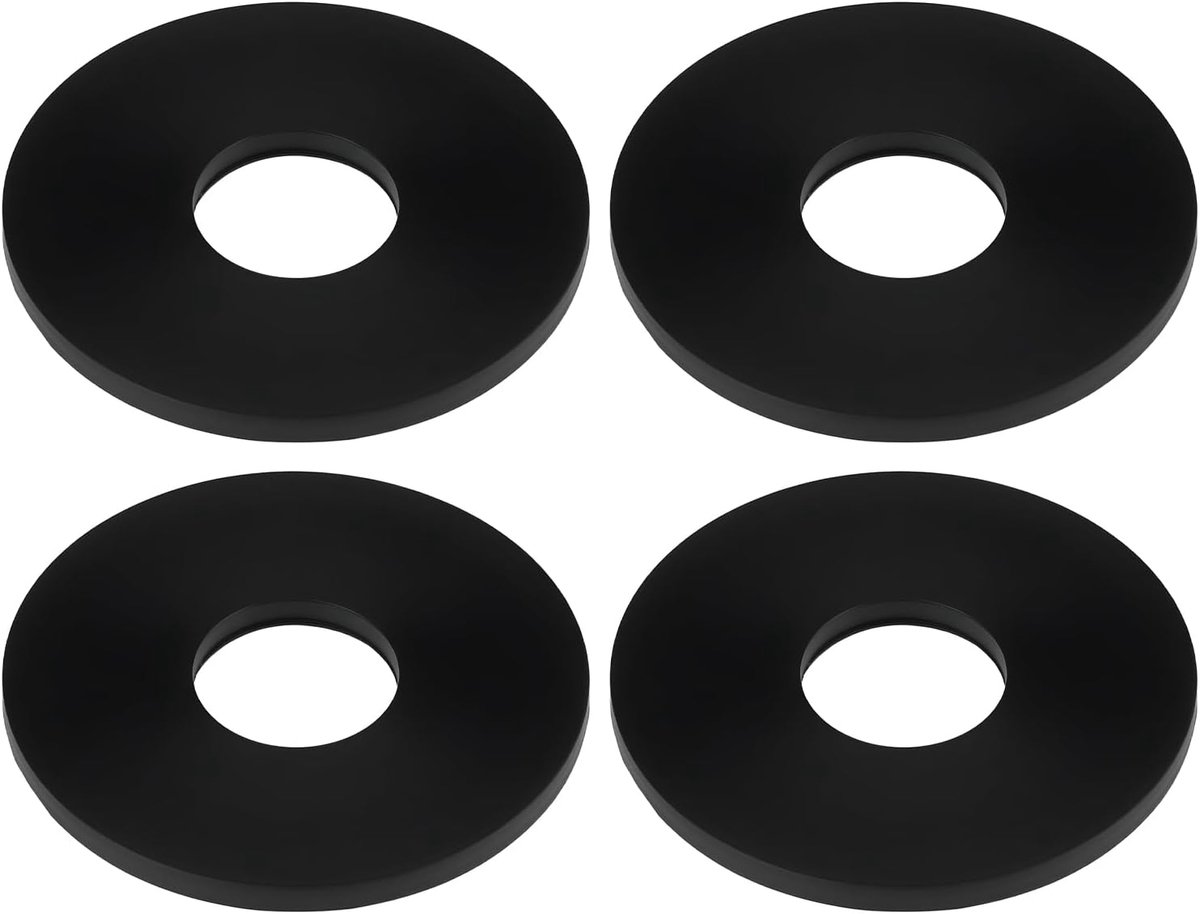 SnelShoppen - 4Pcs Toilet Tank Gasket 58x20.5x3mm Sifonbel Seal 7412 Vervangingsring Rubber Waterdicht Voor JOMO Toiletreservoir