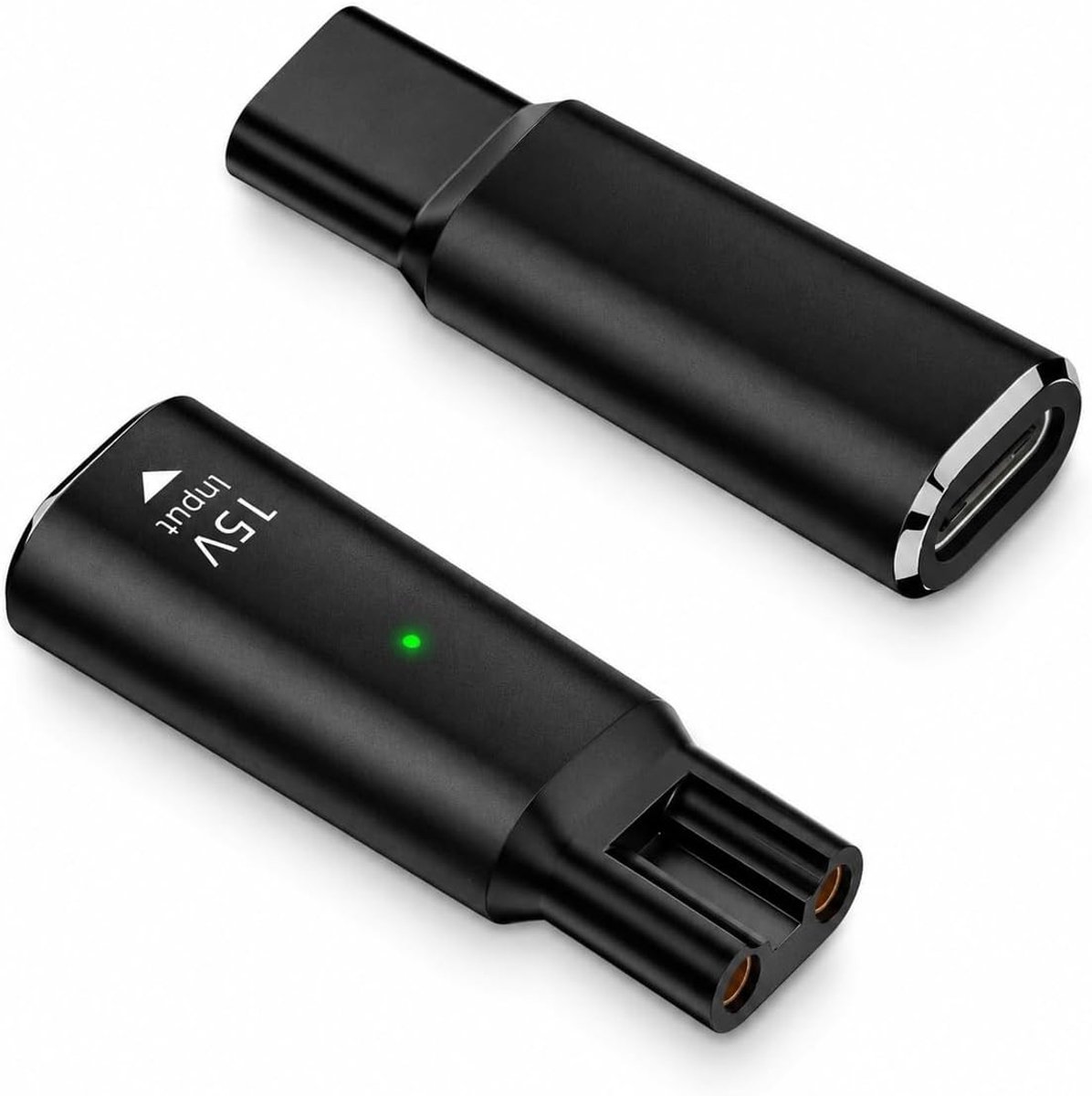 Oplaadadapter voor 15V type C scheerapparaten met laadindicator, USB-C oplaadkabel vervanging voor QP6520 en andere modellen