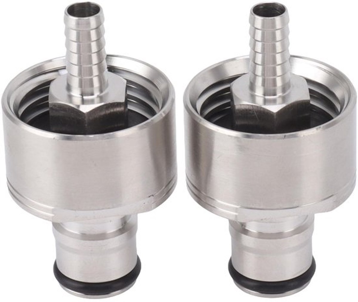 Roestvrij staal Carbonation Cap Gedwongen PET Flessen Vullen CO2 Koppeling Barb Ball Lock Tegendruk Cap, Ontkoppel voor flessen, Soda Water, Carbonaat Bier