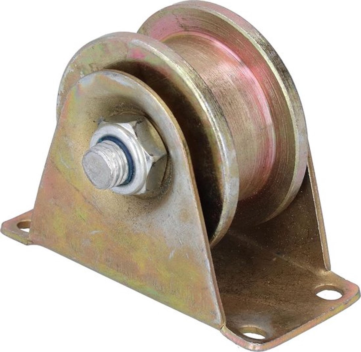 Geleidepoelie 60 Mm H-type Groefwiel Zwaar Uitgevoerde - Stijve Zwenkwiel - Afgedichte Rail Kogellager Staakabelrail - 25 Mm V-gegroefde Wielen - Industriële Toepassing .