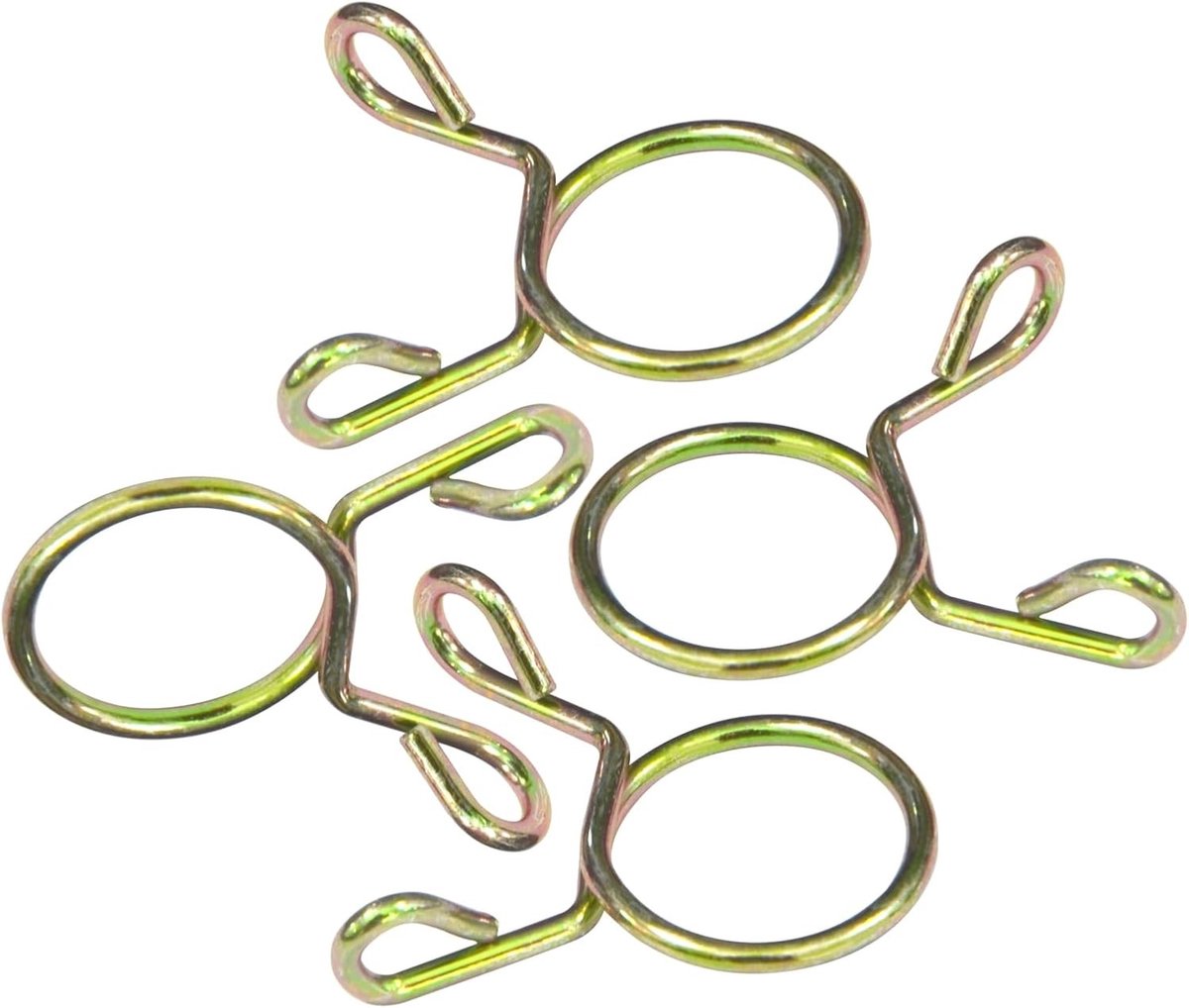 Set van 50 enkele draadveerclips van 9 mm voor lucht- en waterleidingen, siliconen slangen en slangklemmen