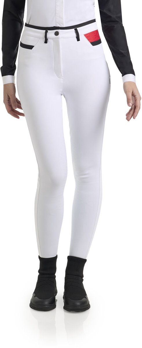 Ego7 SS26 Rijbroek Violet Knie Grip-White-38