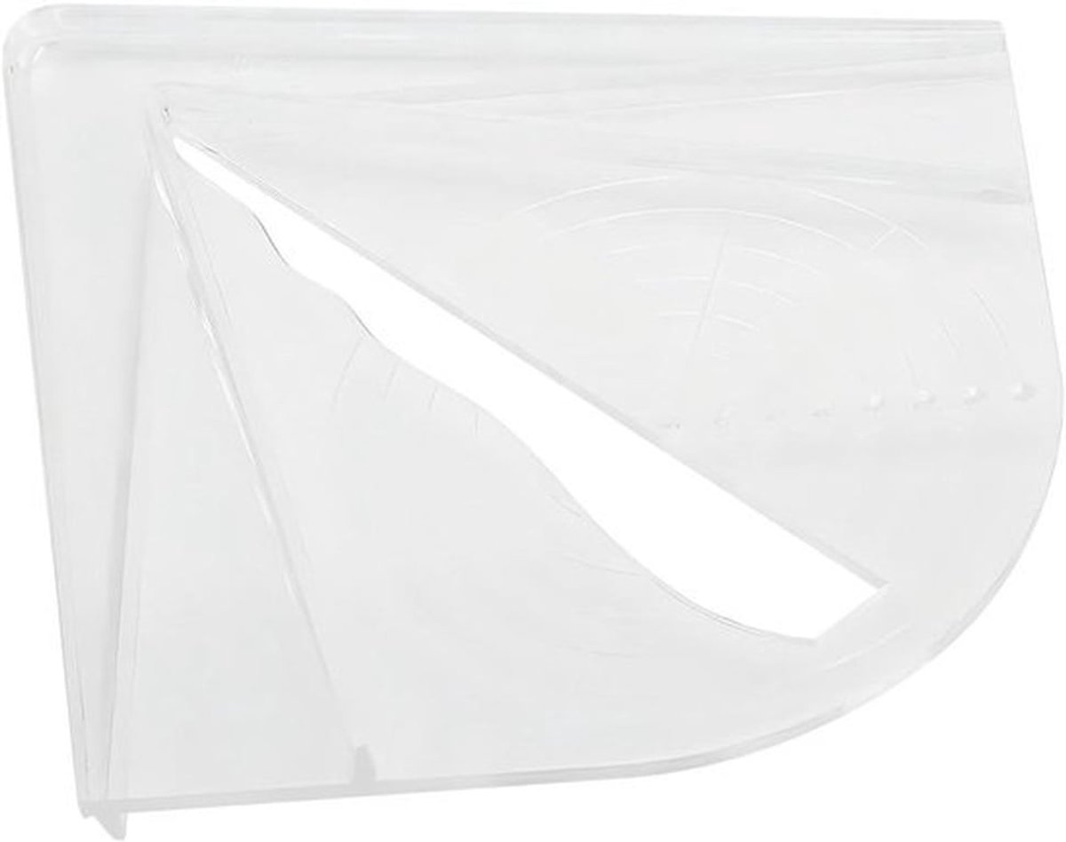 Plastic Center Finder voor houtbewerking - vierkant, rond en achthoekig - Handig gereedschap voor het vinden van het middelpunt.