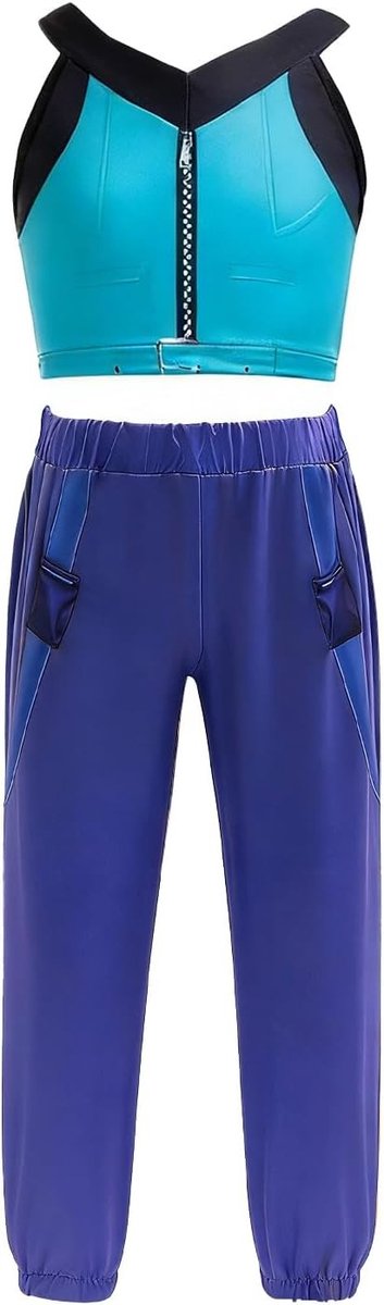 Popster Kostuum voor Meisjes, Volledige Set voor Carnaval, Halloween en Fancy Dress Feestjes, Inclusief Outfit en Accessoires