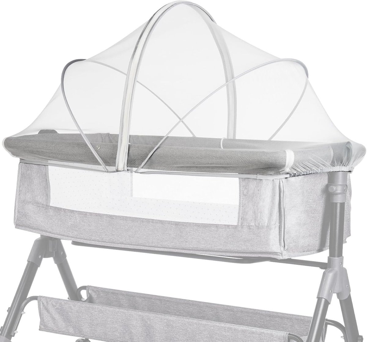 Vouwbaar Muggennet voor Kinderwagen en Bedje, Ideaal voor Buiten en Thuis, 55 cm x 100 cm, Bescherming tegen Insecten, Veiligheid voor Kinderen, Reisaccessoire