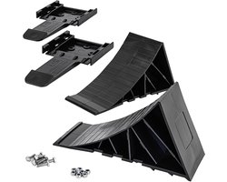 Trucky 2-delige wielblokken met houders en montagemateriaal – Remwiggen voor aanhangers, auto's, campers en caravans – 1600 kg aslastcapaciteit