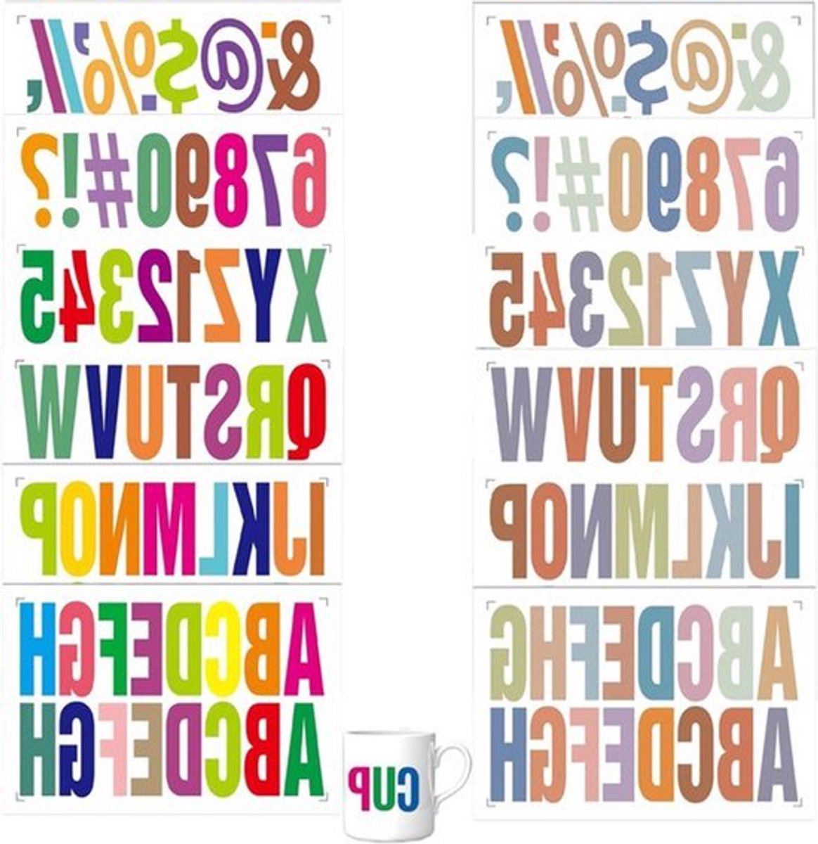 Natuurlijke Houten Letters Stickers - Decoratieve Alfabet Stickers