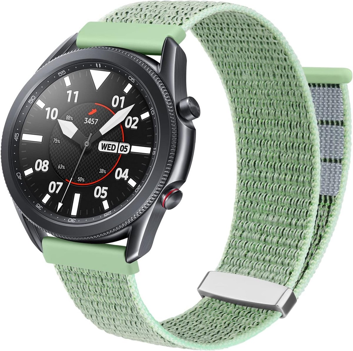 Verstelbare 22 mm Horlogeband voor Dames en Heren - Zacht Nylon Vervangband met Snelle Bevestiging en Comfortabele Pasvorm voor Elke Gelegenheid