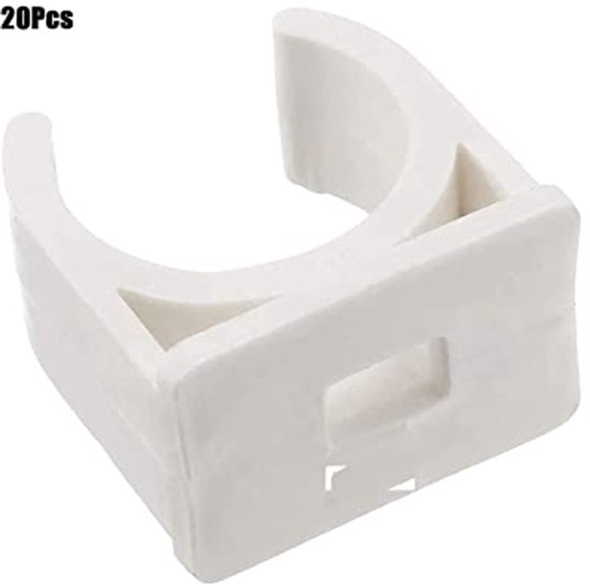 20 stuks PVC waterpijp 40mm klemmen clips, geschikt voor 40mm/1,57 inch OD TV-tafels slanghanger ondersteuning PEX-buizen slangklemmen universele enkele pijpklem