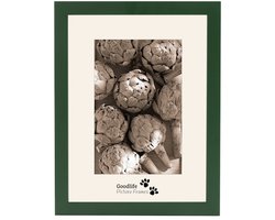 Houten Fotolijst Anitra Donkergroen - 29,7X42 (DIN A3) - Anti-reflectie glas - 18 mm breed profiel - Goodlife Picture Frames