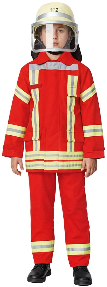 Brandweerpak voor kinderen rood