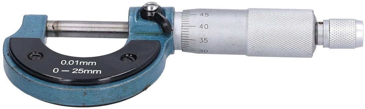 Hoge nauwkeurigheids buitenmicrometer van roestvrij staal voor precisie lengtemeting (0-25 mm) en diktemeting