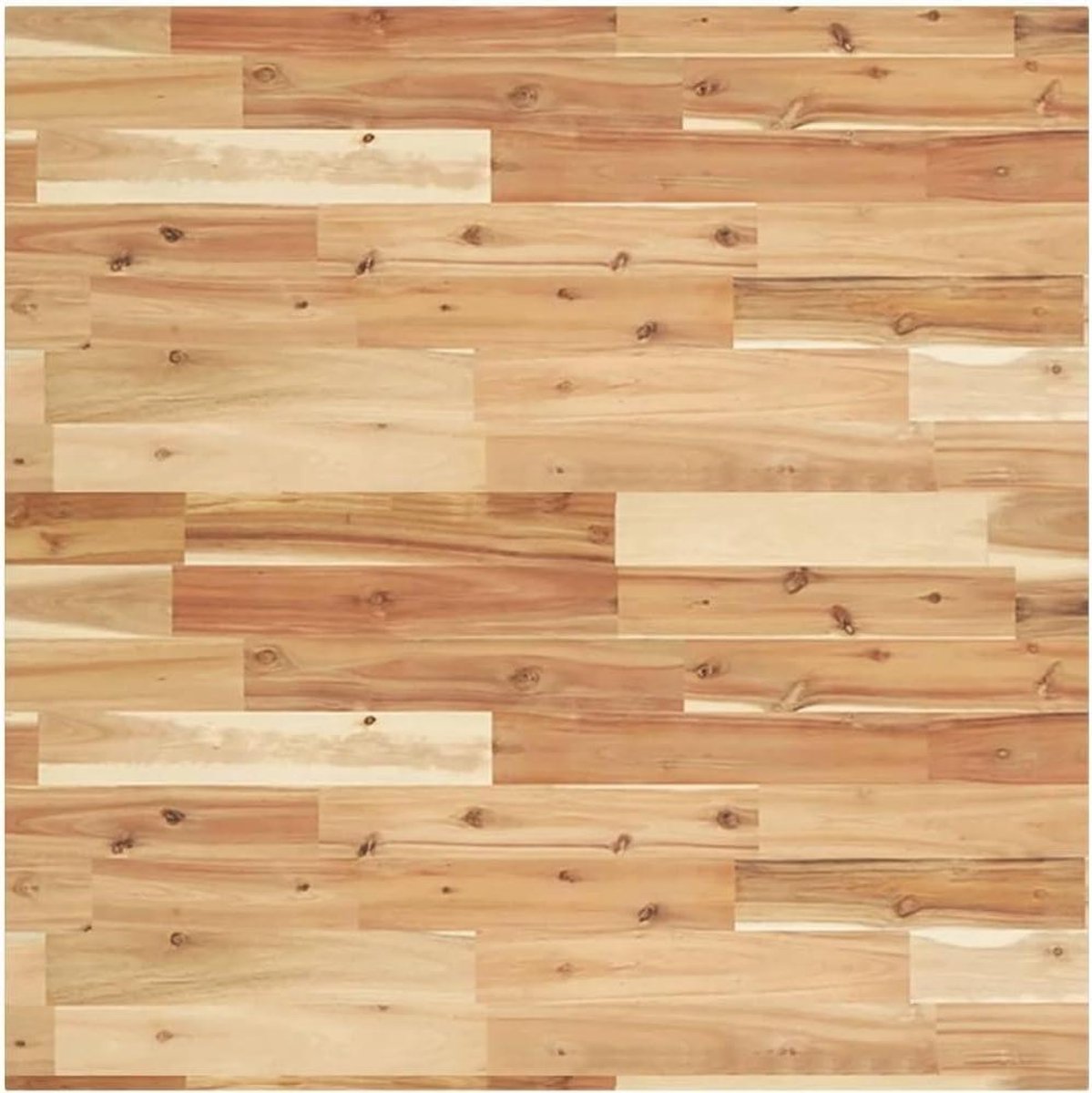 Tafelblad Acaciahout - Vervangend blad meubelpaneel - Bureau vernieuwen - Massief hout dikte 2 cm - 80 x 80 cm