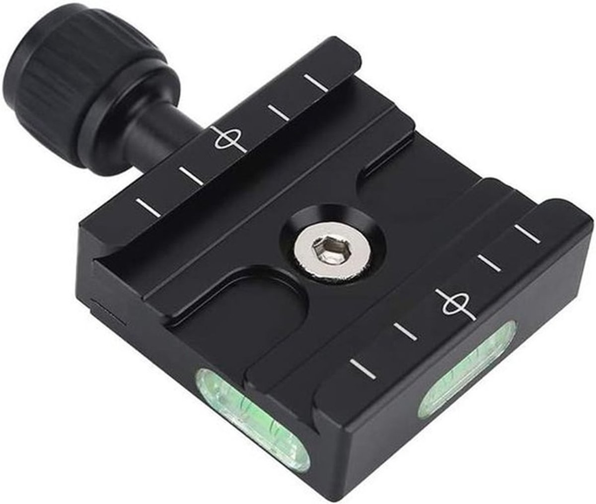 Camera accessoire - Snelkoppelingsplaat - Standaard formaat - Metalen constructie - Compatibel met DSLR - Zwart Arca Swiss Snelkoppelingsplaat en Metalene Klem voor Statiefkogelkop