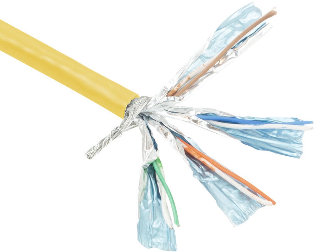 ACT FP658B CAT6 S/FTP PVC Patchkabel Soepel Geel - 305 meter