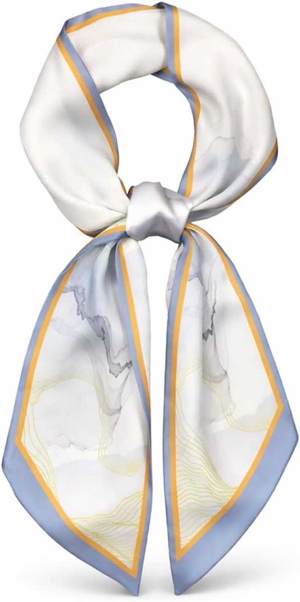 Elegante zijden halsdoek voor dames, perfecte lente- en zomeraccessoire, veelzijdige sjaal en bandana