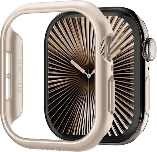 Spigen Thin Fit Bumper Hoesje - Geschikt voor Apple Watch 11/10 (42MM) - Starlight