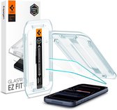 Spigen EZ Fit Screen protector geschikt voor iPhone 16 Pro met installatie tools - 2 Stuks