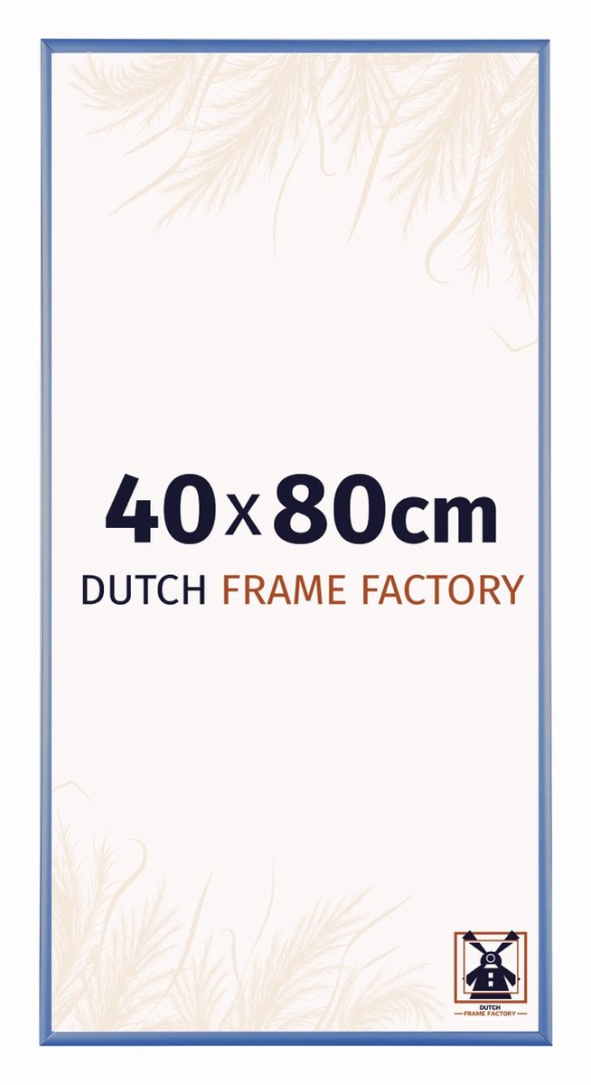 Fotolijst 40x80 cm - Aluminium - Staal Blauw - Kampen
