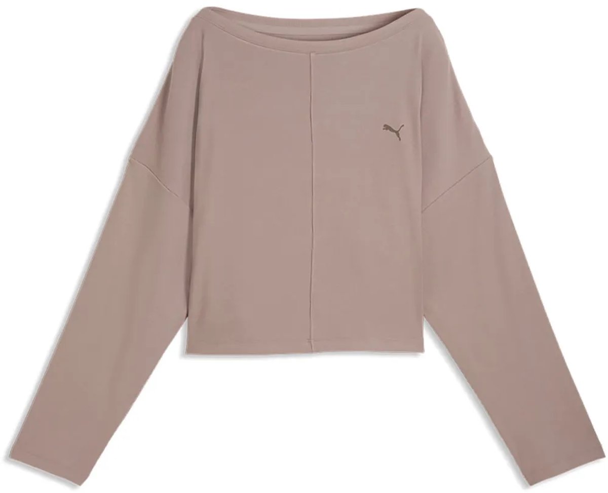 Puma Cloudspun T-shirt Met Lange Mouwen Vrouw Sand Stone