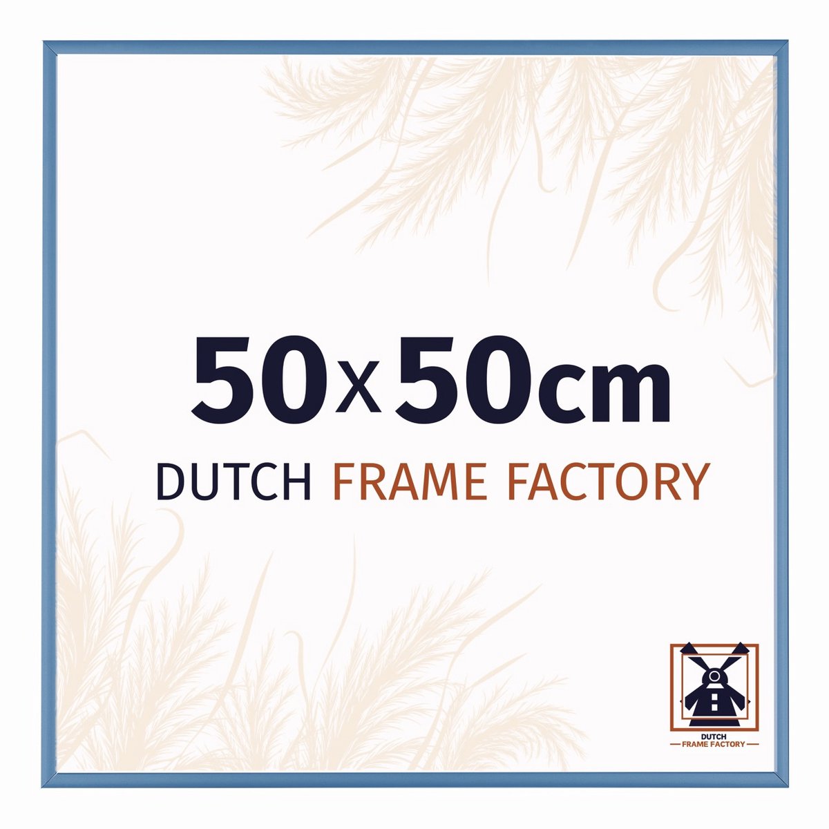 Fotolijst 50x60 cm - Aluminium - Staal Blauw - Kampen