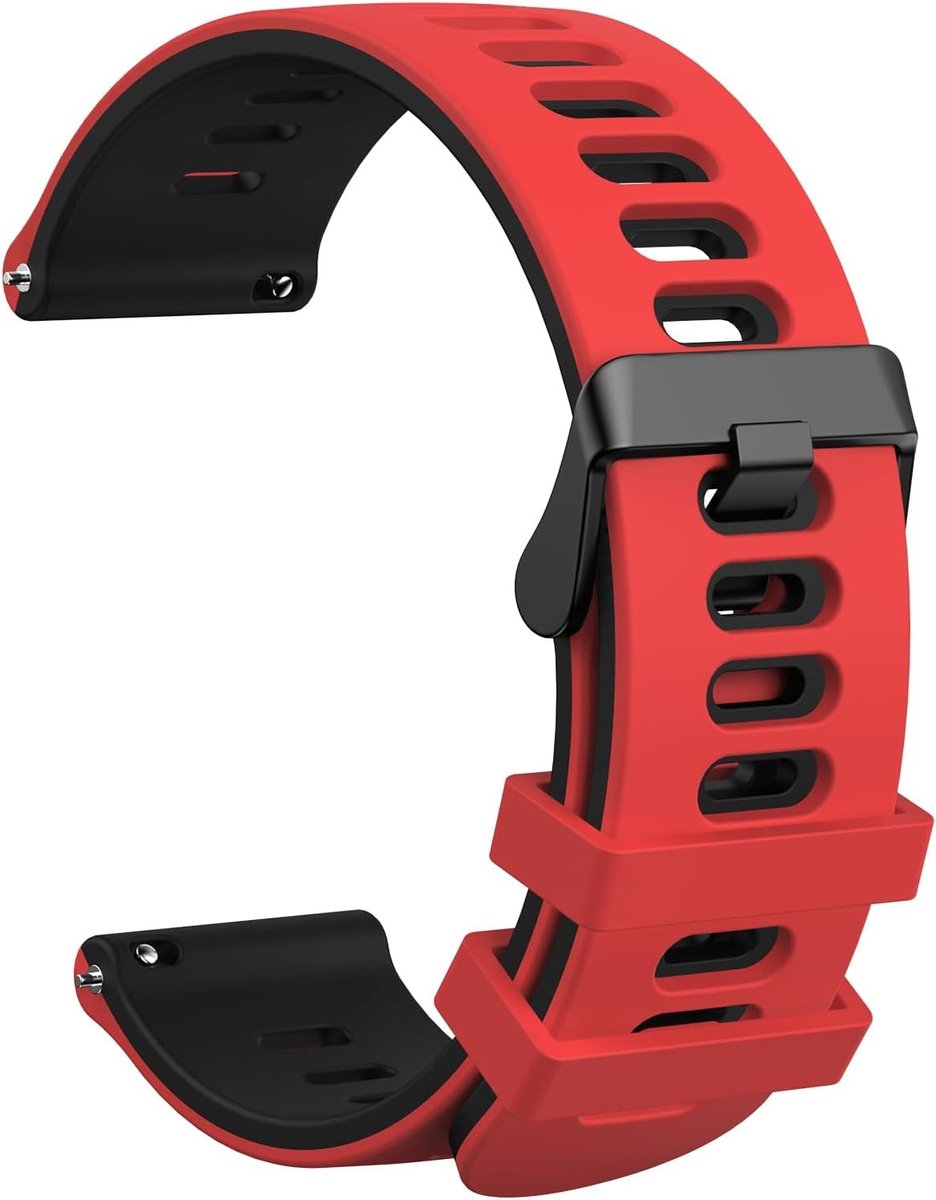 Smartwatch vervangband 20 mm en 22 mm met snelle bevestiging - Zacht silicone band voor heren en dames