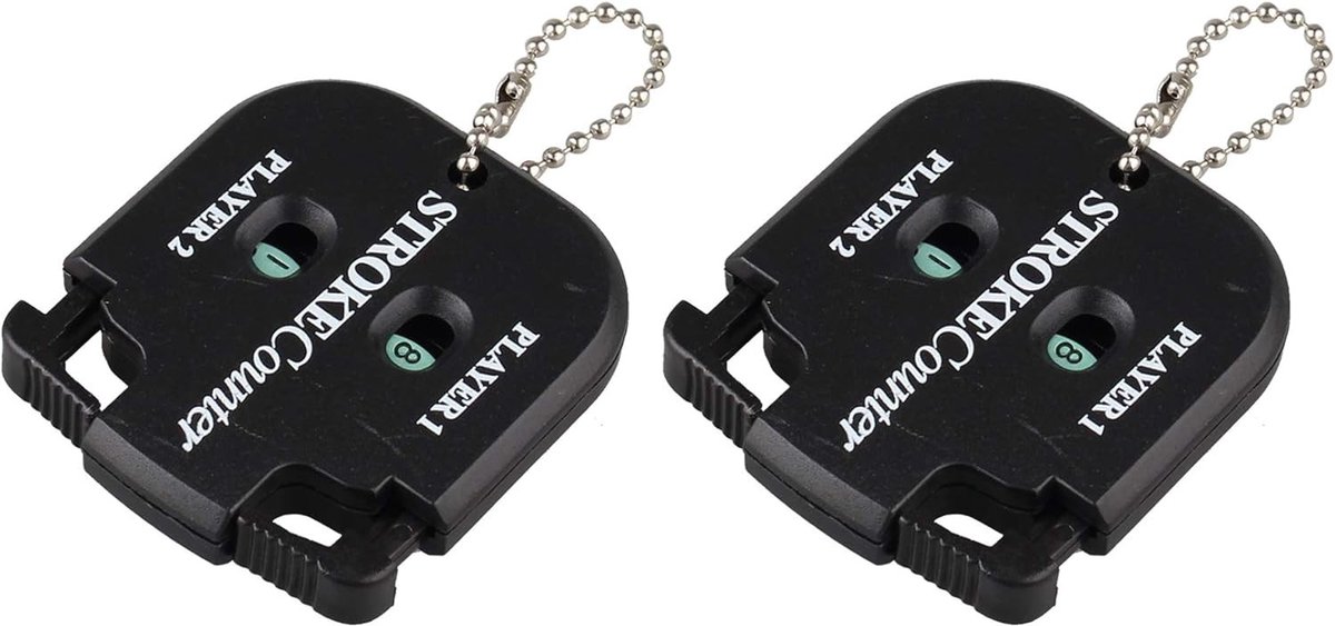 Mini Vierkante Golf Score Teller voor Twee Spelers - Handige Score Telling Tool voor Golf, Putt Scorer en Stroke Counter
